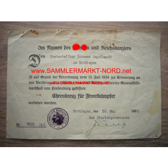 BRUNO KARL AUGUST JUNG (NSDAP) - Autograph - District Administra