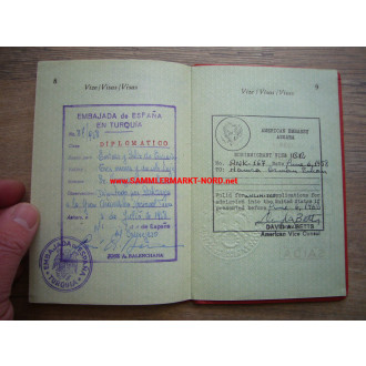Türkei - Diplomaten Pass 1958