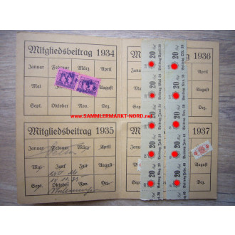 RLB Reichsluferschutzbund - membership card 1934