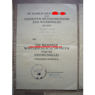 Certificate group - Gren. Rgt. 170 (73rd I.D.)