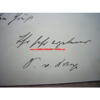 Landrat (Uelzen) SIEGFRIED VON CAMPE (NSDAP) - Autograph