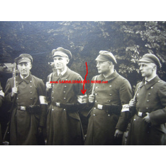 Photo Kiel about 1935 - auxiliary police officers with armbands