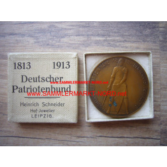 German Patriotic League 1813 - 1913 - medal & case