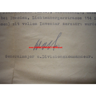 Generalmajor ADOLF WOLF (13. Flak Div.) - Autograph