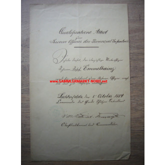 Garde-Schützen-Bataillon Lichterfelde - Document group