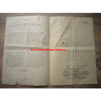 Patent für Feldbahngleise (Feldeisenbahn) 1942