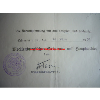 Archivar DR. GEORG TESSIN - Militärhistoriker - Autograph