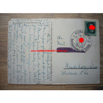 Nürnberg Parteitag 1937 - SA Lager - Postkarte