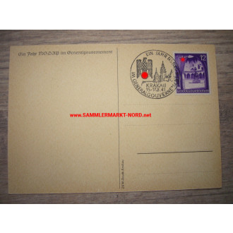 Tag der NSDAP im Generalgouvernment - Postkarte