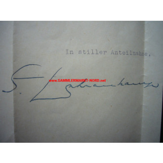 Architekt EMIL FAHRENKAMP (Staatliche Kunstakademie) - Autograph