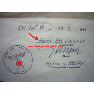 Grenadier Regiment 199 (List) - 2./ Alarm-Btl. Heinrich - 1944