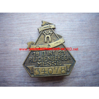 Reichenberger Messe 1921 (Sudetenland) - participant badge
