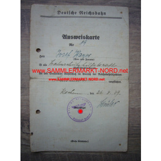 German Reichsbahn - Railway Security Saarbrücken - ID card