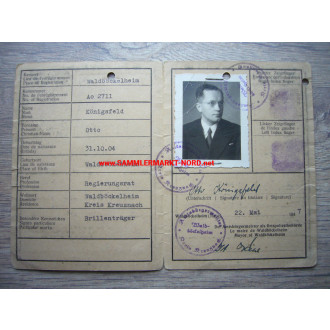 Identity card - Waldböckelheim 1947