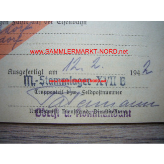 M. Stalag XVII B Krems-Gneixendorf - Commanders Autograph