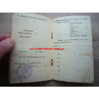 Military pass - East Frisian Infantry Rgt. 78