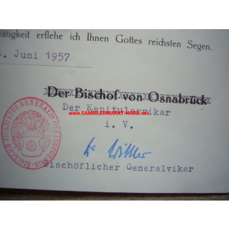 Bischöflicher Generalvikar HELMUT HERMANN WITTLER - Autograph