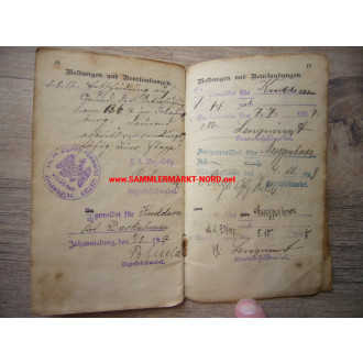 III. Garde Rgt. zu Fuß (Berlin) - military passport & cover