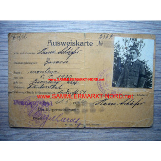 Frankenthal (Occupied Territories) - ID card 1924