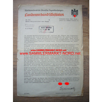 DJH - Gauführer WILHELM GRIMMELT (Westfalen) - Autograph