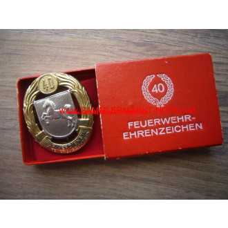 Lower Saxony Fire Brigade - Decoration of Honor 40 Years & Case