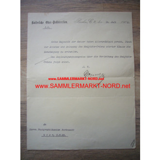 Turkish Medjidie Order 4th Class - Document