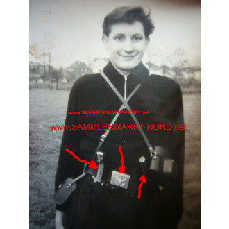 Early GDR - youth with belt buckle & trench dagger
