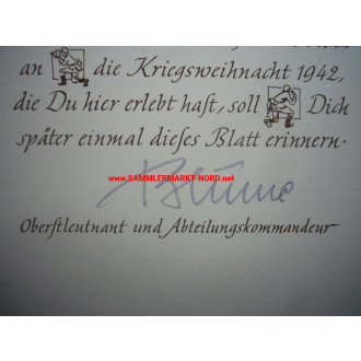 Propaganda-Kompanie Potsdam - Oberstleutnant BLUME - Autograph