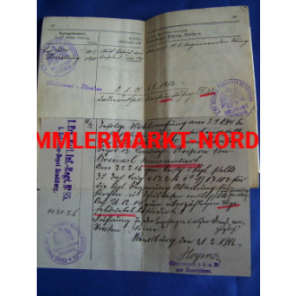 Military identity card Fueselier regiment general field marshal