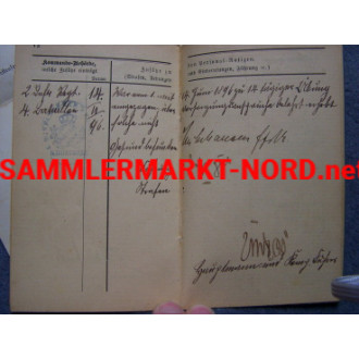 Military identity card 2. Infantry Regiment "Kronprinz"